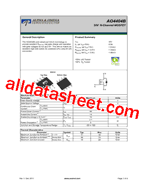 AO4404B型号图片