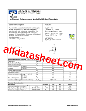 AO4406A型号图片