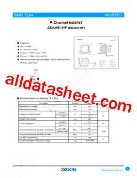 AO4441-HF型号图片