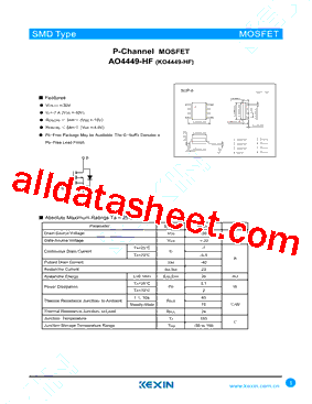 AO4449-HF型号图片