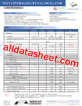 AOCJY3-10.000MHZ-E型号图片