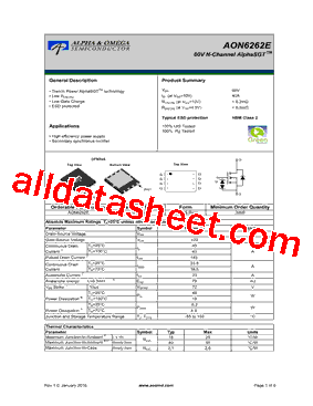 AON6262E型号图片
