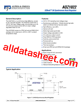 AOZ1022DI型号图片