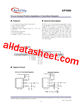 AP1084K25L-13型号图片