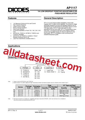 AP1117T18G-13型号图片