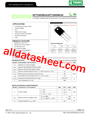 APT15D60BCA型号图片