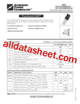 APT15GT60BRDQ1G型号图片