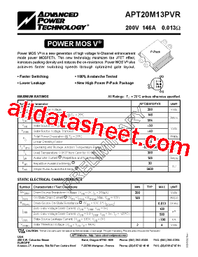 APT20M13PVR型号图片