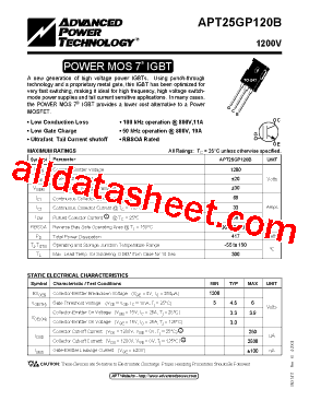 APT25GP120B型号图片