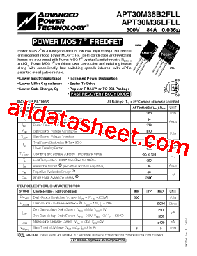 APT30M36B2FLL型号图片