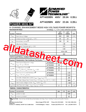 APT4020BN型号图片