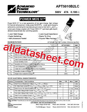 APT5010LLC型号图片