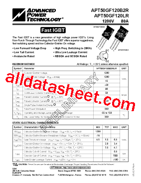 APT50GF120LRG型号图片