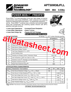 APT50M38JFLL型号图片