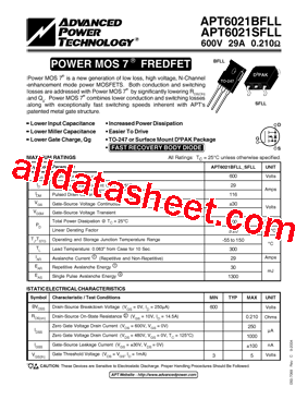 APT6021BFLL型号图片