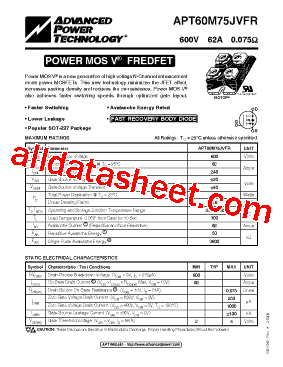 APT60M75JVFR型号图片