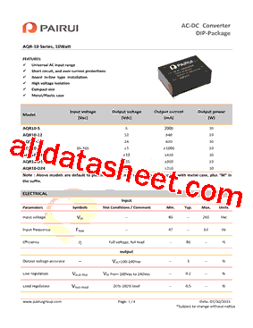 AQR10-D12型号图片