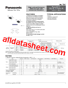 AQY212EHA型号图片