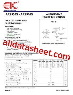 AR2500S型号图片