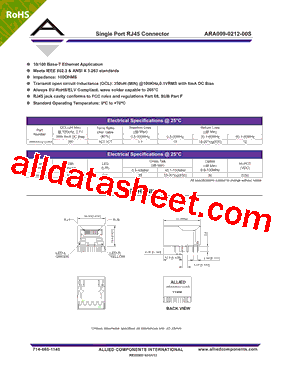 ARA009-0212-00S型号图片