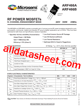 ARF466AG型号图片