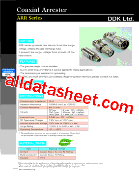 ARR-TNC-SA-JP-D1-CF型号图片