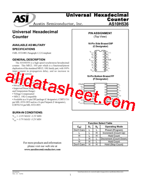 AS10H536型号图片
