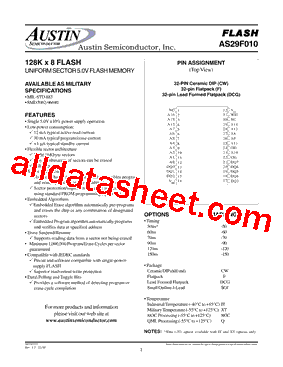 AS29F010型号图片