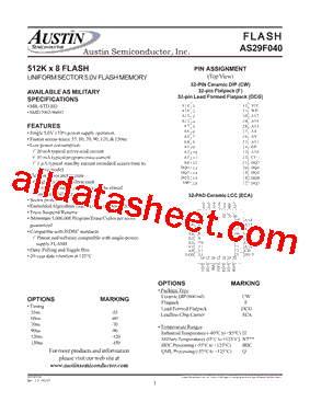 AS29F040CW-70/Q型号图片