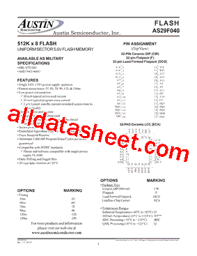 AS29F040F-90/XT型号图片