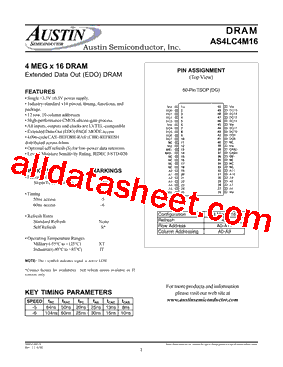 AS4LC4M16型号图片