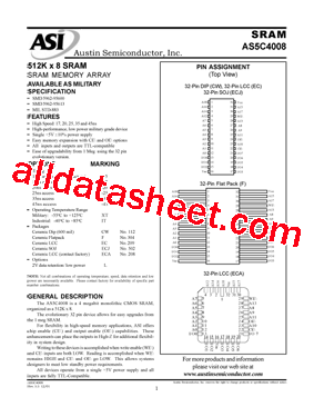 AS5C4008EC-20L/IT型号图片