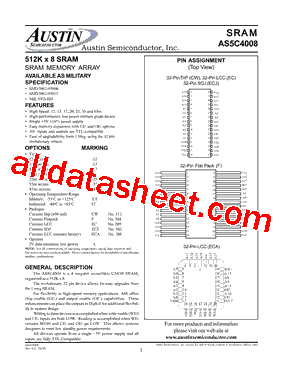 AS5C4008EC-20/H型号图片