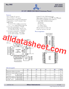 AS7C1024A-12STC型号图片