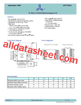 AS7C256A-20TCN型号图片