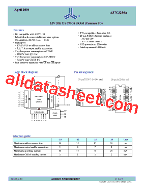 AS7C3256A-12TIN型号图片