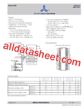 AS7C3513-20TC型号图片