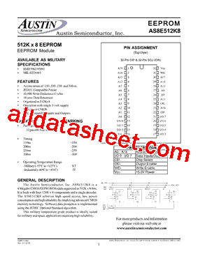 AS8E512K8型号图片