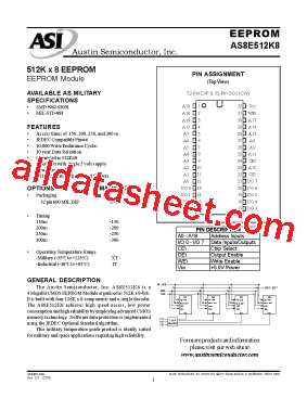 AS8E512K8CW-250/HQ型号图片