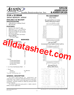 AS8S512K32AP-55/XT型号图片