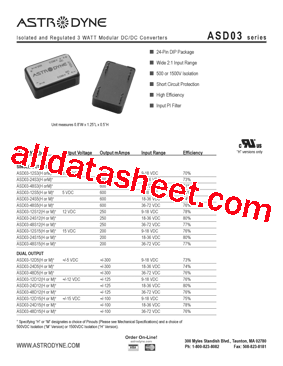 ASD03-48D12型号图片