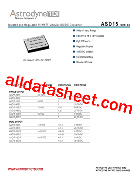 ASD15-12D15型号图片