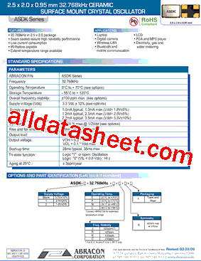 ASDK32.768KHZFCST型号图片