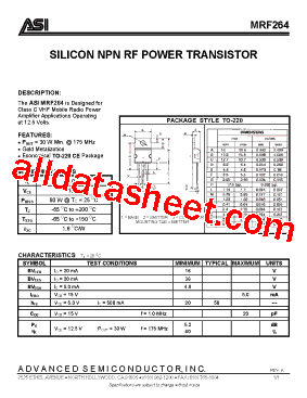 ASIMRF264型号图片