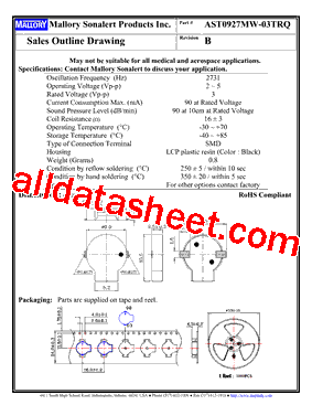 AST0927MW-03TRQ型号图片