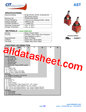 AST15TE型号图片