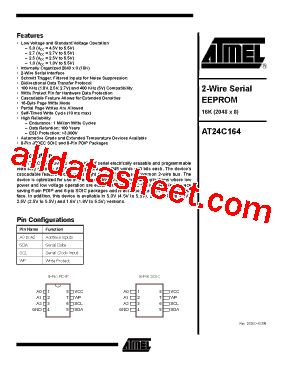 AT24C164-10PI-2.5型号图片