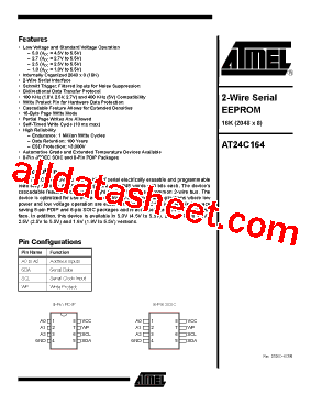 AT24C164-10SI-2.7型号图片