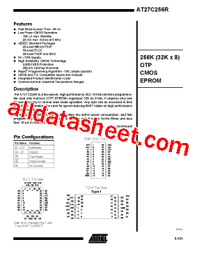 AT27C256R-90TC型号图片