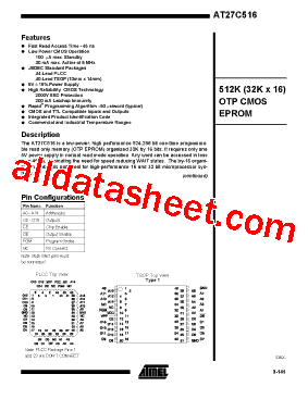 AT27C516-10型号图片